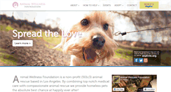 Desktop Screenshot of animalwellnessfoundation.org